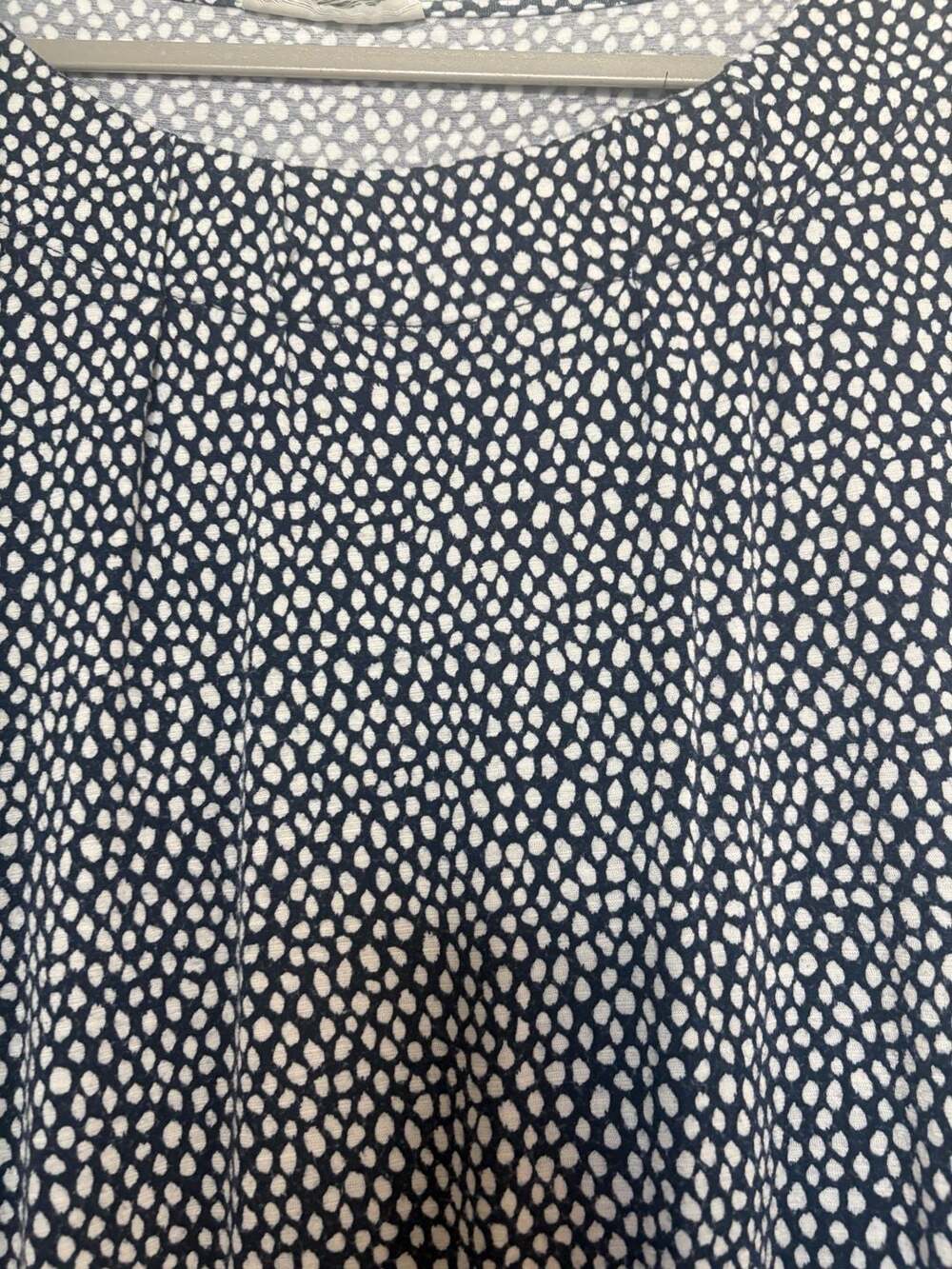 Blue & White Micro-Dot Long Sleeve Top - Picture 2 of 5